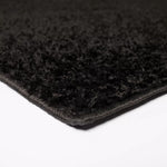 ZNTS Shaggy Area Rug 140x200 cm Black 133064