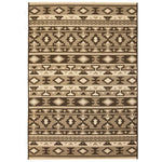 ZNTS Area Rug Sisal Look Indoor/Outdoor 120x170cm Ethnic Design 133093