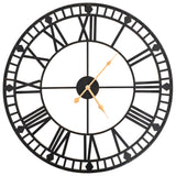 ZNTS Vintage Wall Clock with Quartz Movement Metal 60 cm XXL 50645