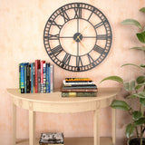ZNTS Vintage Wall Clock with Quartz Movement Metal 60 cm XXL 50645