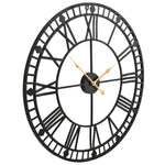 ZNTS Vintage Wall Clock with Quartz Movement Metal 60 cm XXL 50645