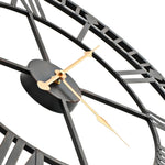 ZNTS Vintage Wall Clock with Quartz Movement Metal 60 cm XXL 50645