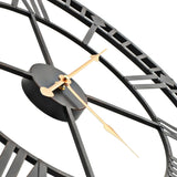 ZNTS Vintage Wall Clock with Quartz Movement Metal 60 cm XXL 50645