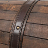 ZNTS Storage Chest Solid Wood Vintage Style 120x30x40 cm 245801