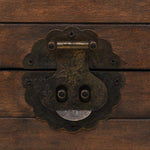 ZNTS Storage Chest Solid Wood Vintage Style 120x30x40 cm 245801