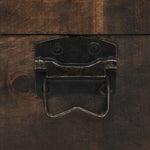 ZNTS Storage Chest Solid Wood Vintage Style 120x30x40 cm 245801