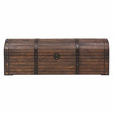 ZNTS Storage Chest Solid Wood Vintage Style 120x30x40 cm 245801