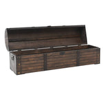 ZNTS Storage Chest Solid Wood Vintage Style 120x30x40 cm 245801