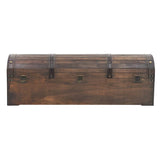 ZNTS Storage Chest Solid Wood Vintage Style 120x30x40 cm 245801