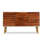 ZNTS Sideboard Solid Acacia Wood 115x35x70 cm 245735