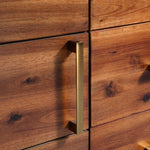 ZNTS Sideboard Solid Acacia Wood 115x35x70 cm 245735