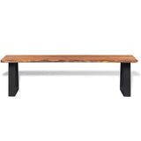 ZNTS Bench Solid Acacia Wood 145 cm 245687