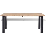 ZNTS Dining Table Solid Acacia Wood 170x90 cm 245689