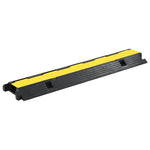 ZNTS Cable Protector Ramps 2 pcs 1 Channel Rubber 100 cm 142833