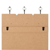 ZNTS Wall-mounted Coat Rack with 6 Hooks 120x40 cm THANK YOU 245850