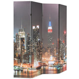 ZNTS Folding Room Divider 160x170 cm New York by Night 245862