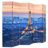 ZNTS Folding Room Divider 228x170 cm Paris by Night 245872