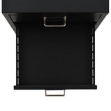 ZNTS Filing Cabinet with 5 Drawers Metal 28x35x35 cm Black 245974