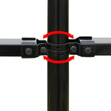 ZNTS Security Palisade Fence with Pointed Top Steel 600x175 cm Black 142802