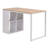 ZNTS Writing Desk 120x60x75 cm Oak and White 245720