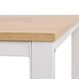 ZNTS Writing Desk 120x60x75 cm Oak and White 245720