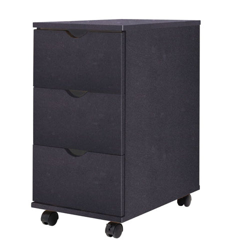 ZNTS Drawer Unit 33x45x60 cm Black 245726