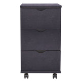 ZNTS Drawer Unit 33x45x60 cm Black 245726