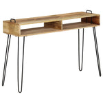 ZNTS Console Table Solid Mango Wood 115x35x76 cm 246022