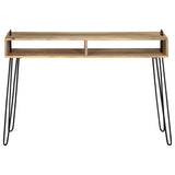 ZNTS Console Table Solid Mango Wood 115x35x76 cm 246022