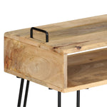 ZNTS Console Table Solid Mango Wood 115x35x76 cm 246022