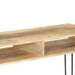 ZNTS Console Table Solid Mango Wood 115x35x76 cm 246022