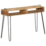 ZNTS Console Table Solid Mango Wood 115x35x76 cm 246022