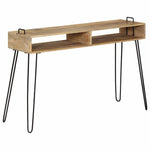 ZNTS Console Table Solid Mango Wood 115x35x76 cm 246022