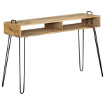 ZNTS Console Table Solid Mango Wood 115x35x76 cm 246022