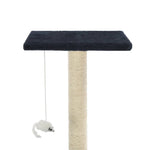 ZNTS Cat Tree with Sisal Scratching Posts 95 cm Dark Blue 170516