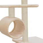 ZNTS Cat Tree with Sisal Scratching Posts 260 cm Beige 170534
