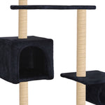 ZNTS Cat Tree with Sisal Scratching Posts 260 cm Dark Blue 170536