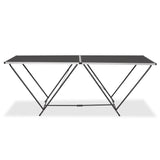 ZNTS Folding Pasting Table MDF and Aluminium 200x60x78 cm 142920