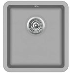 ZNTS Granite Kitchen Sink Single Basin Grey 142961