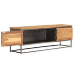 ZNTS TV Cabinet Recycled Teak and Steel 120x30x40 cm 246281