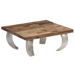 ZNTS Opium Coffee Table Reclaimed Wood and Steel 80x78x35 cm 246292