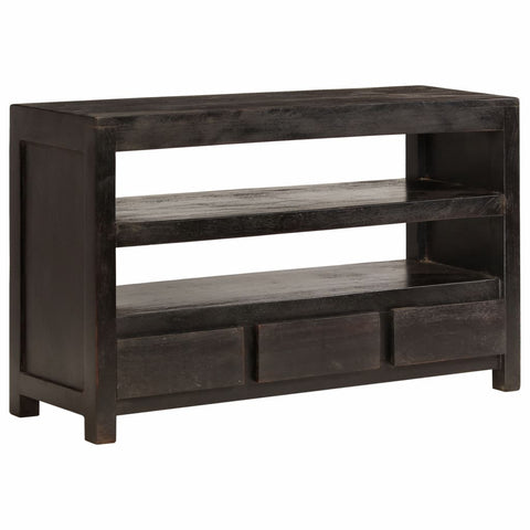 ZNTS TV Cabinet Solid Acacia Wood 90x30x55 cm Dark Brown 246102