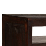 ZNTS TV Cabinet Solid Acacia Wood 90x30x55 cm Dark Brown 246102