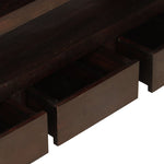 ZNTS TV Cabinet Solid Acacia Wood 90x30x55 cm Dark Brown 246102