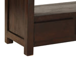 ZNTS TV Cabinet Solid Acacia Wood 90x30x55 cm Dark Brown 246102