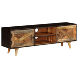 ZNTS TV Cabinet Solid Mango Wood 140x30x45 cm 246162