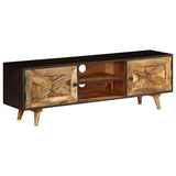 ZNTS TV Cabinet Solid Mango Wood 140x30x45 cm 246162