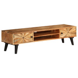 ZNTS TV Cabinet Solid Mango Wood 145x35x35 cm 246165