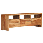 ZNTS TV Cabinet Solid Acacia Wood Live Edges 120x35x40 cm 246128