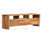 ZNTS TV Cabinet Solid Acacia Wood Live Edges 120x35x40 cm 246128